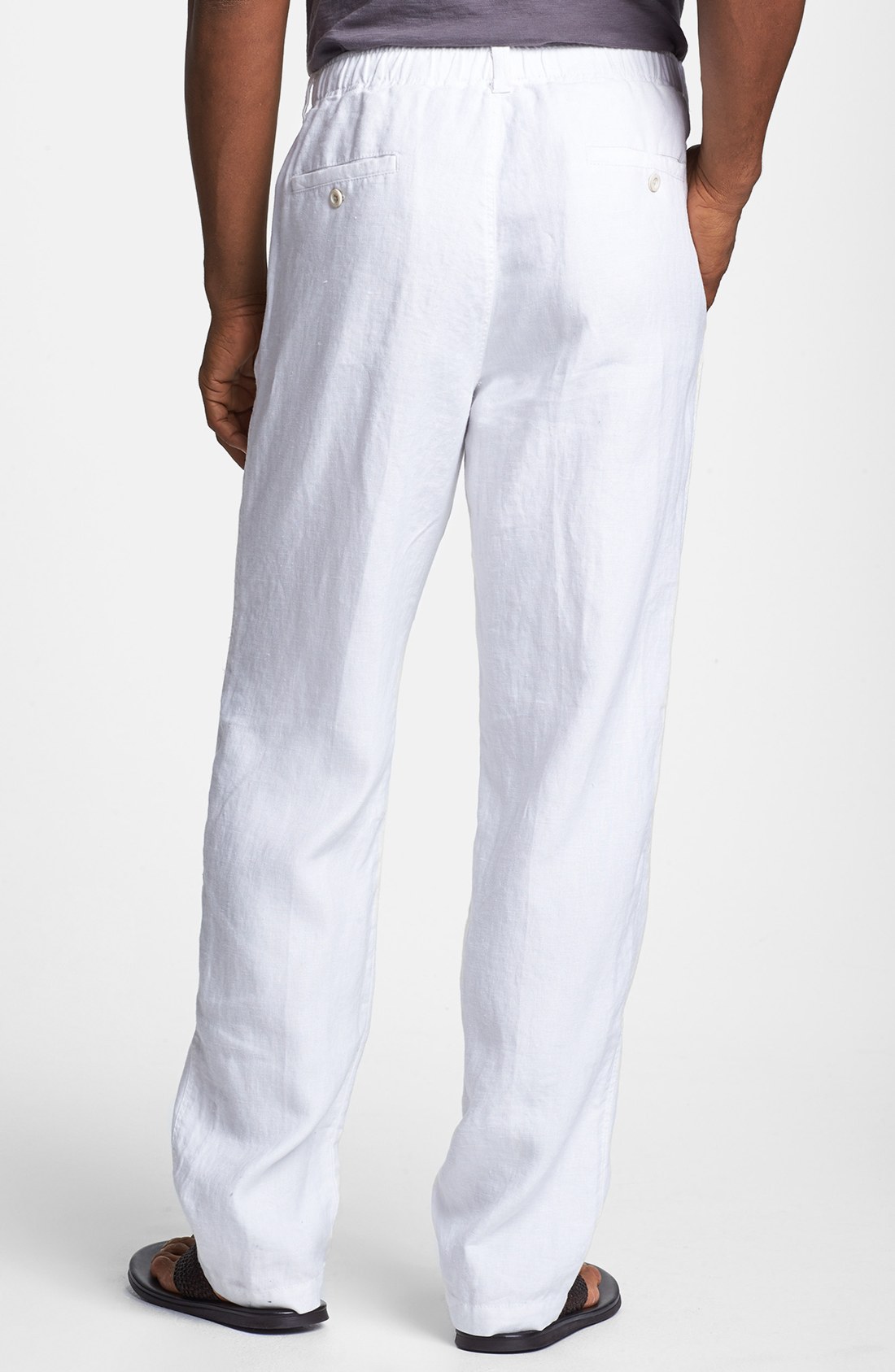 Tommy bahama New Linen On The Beach Pants in White for Men | Lyst