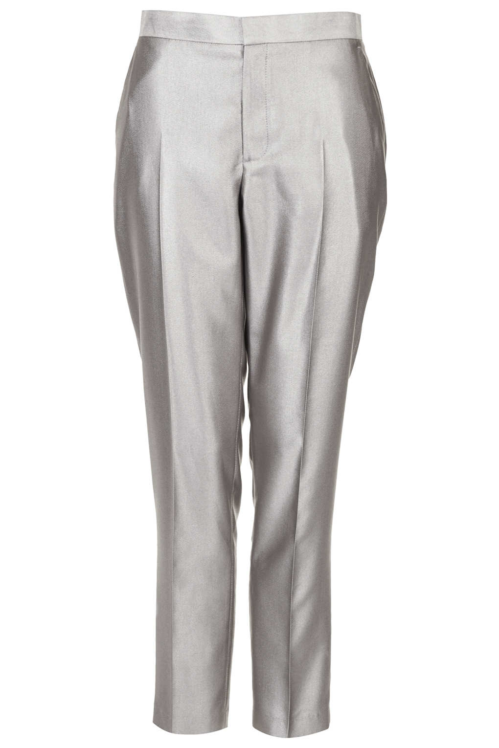 silver cigarette pants
