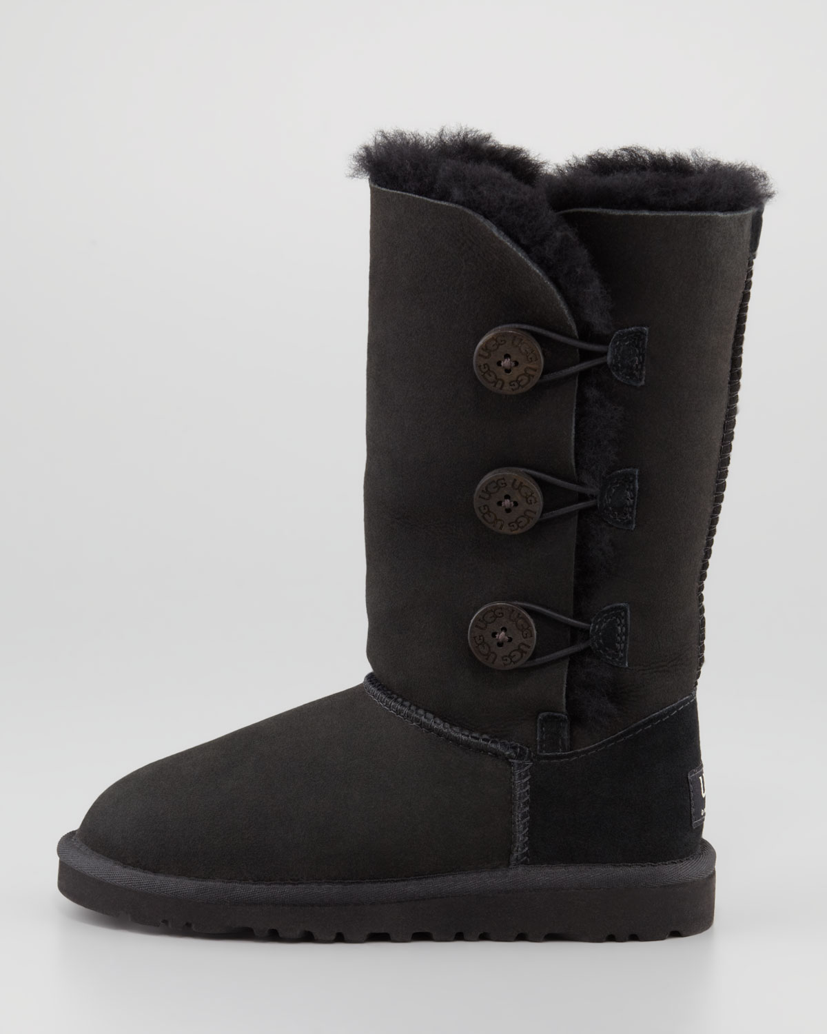 Ugg Bailey Button Tall Boot Black Youth in Black | Lyst