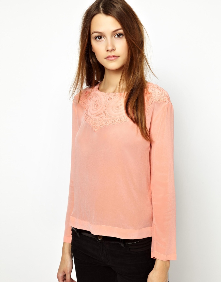 Lyst Vanessa Bruno Athé Vanessa Bruno Athã Blouse In Silk With