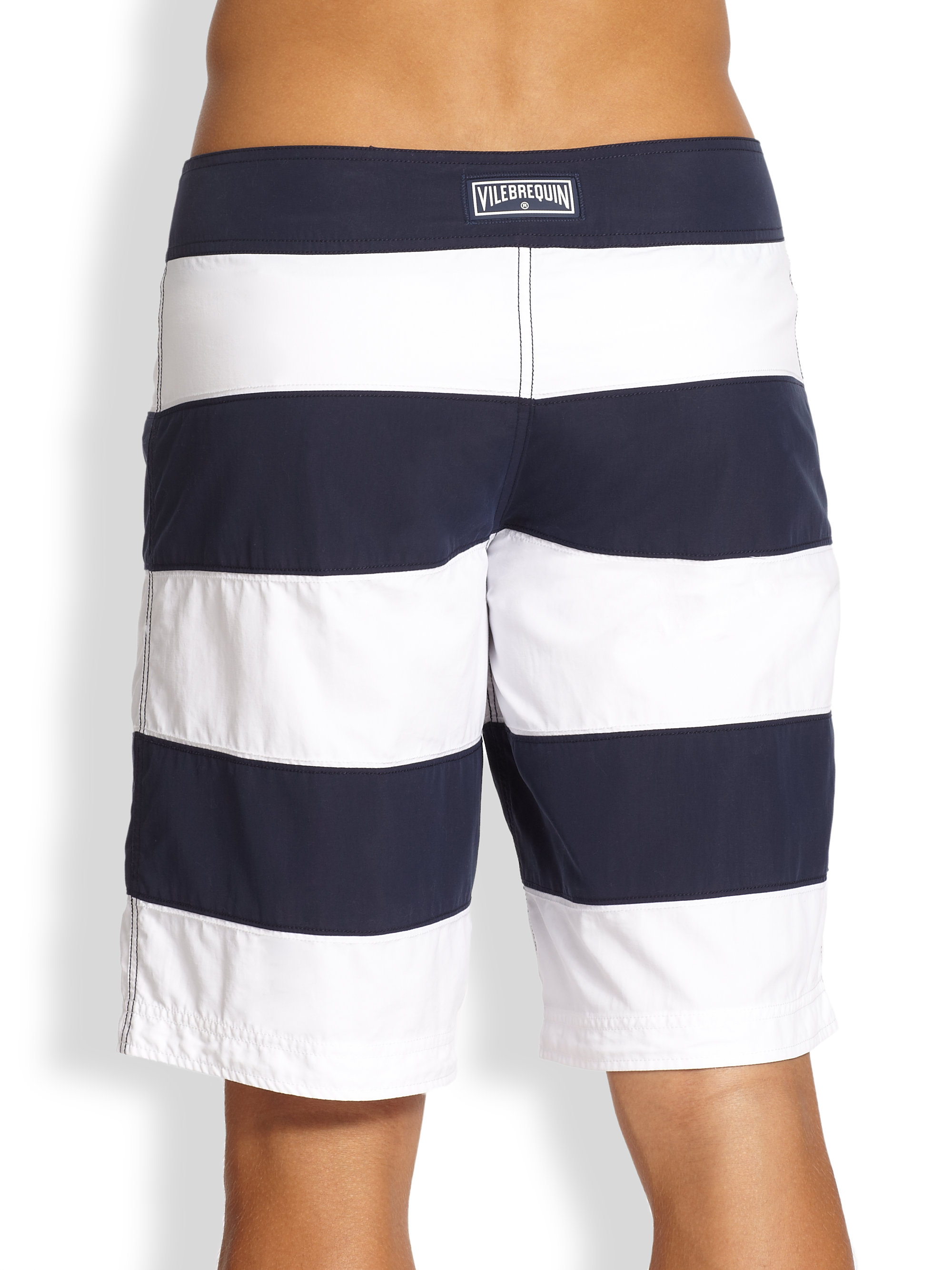 color block swim trunks