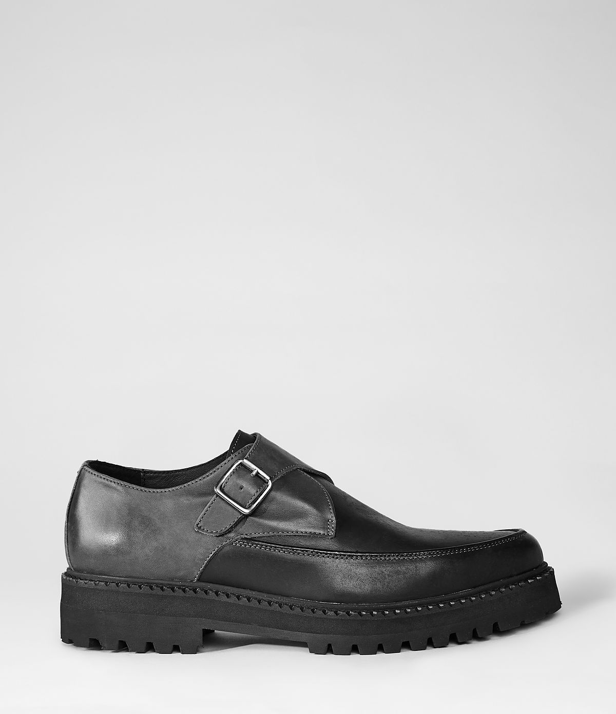 Allsaints Edgehill Shoe in Black for Men (Asphalt) | Lyst