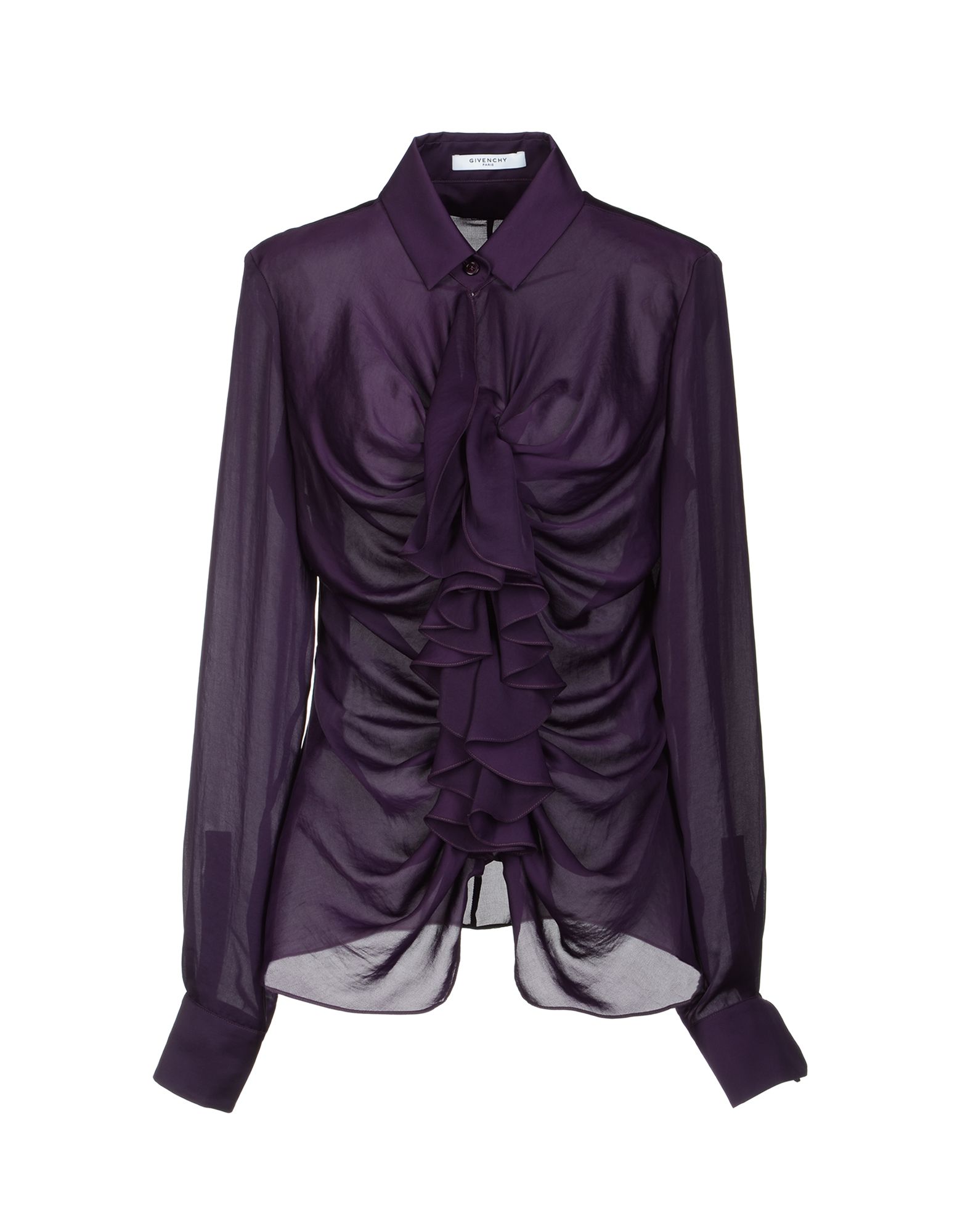 Givenchy Long Sleeve Shirts in Purple (dark purple) | Lyst