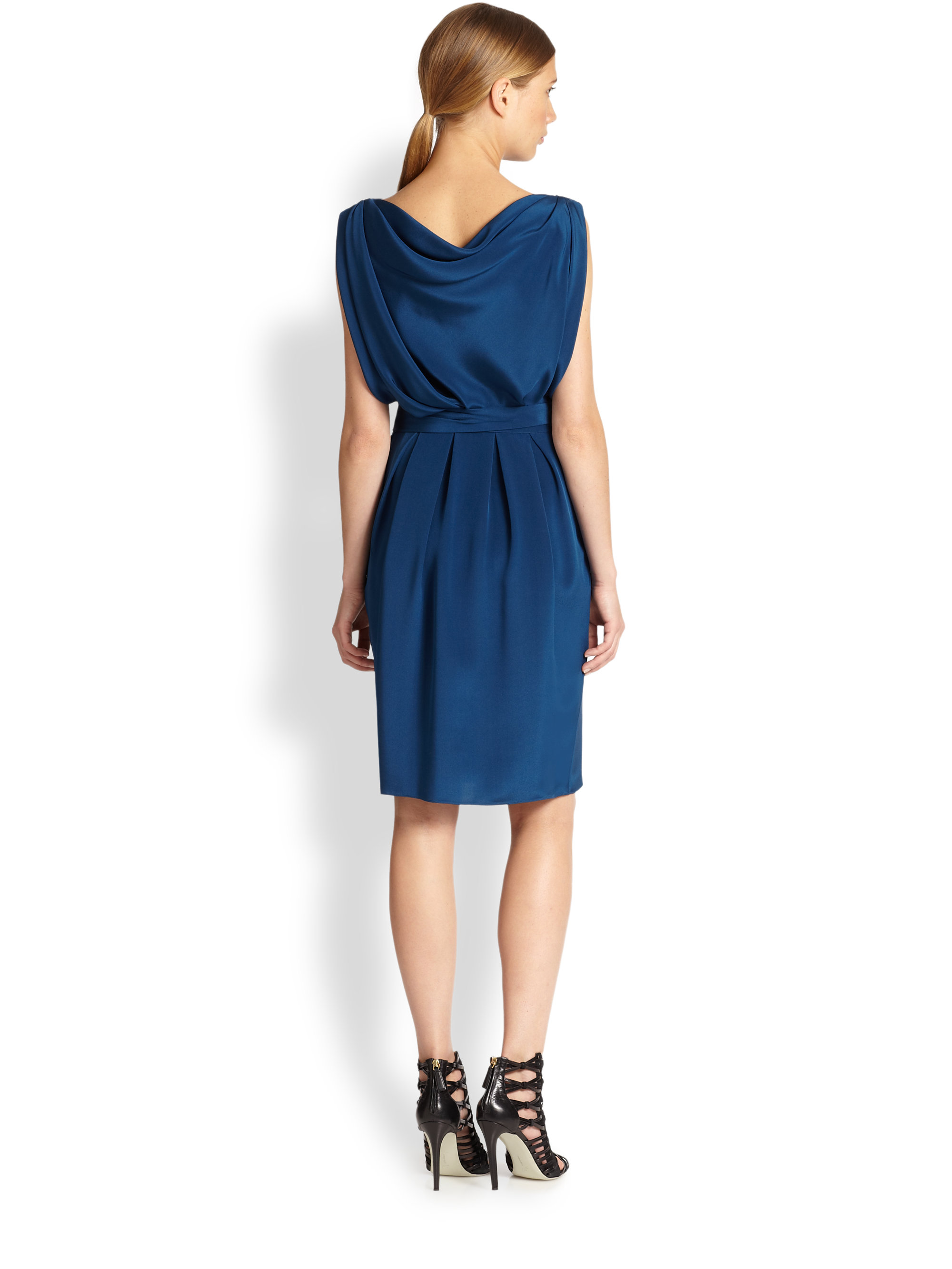 Lyst Jason Wu Silk D Dress In Blue Gallery