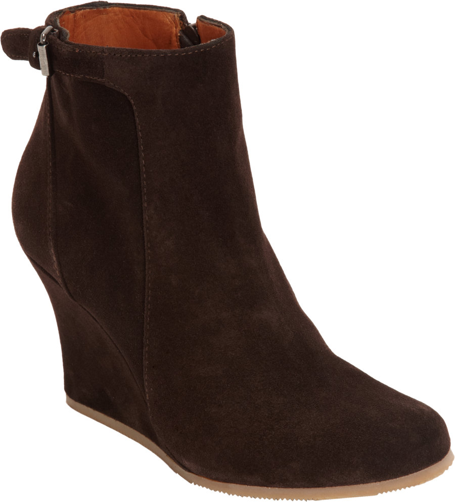 solid wedge ankle boots