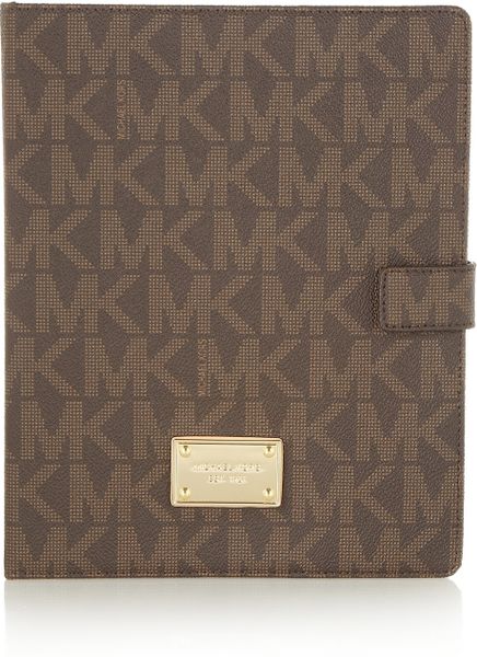 Michael Michael Kors Faux Leather Ipad Case in Brown | Lyst