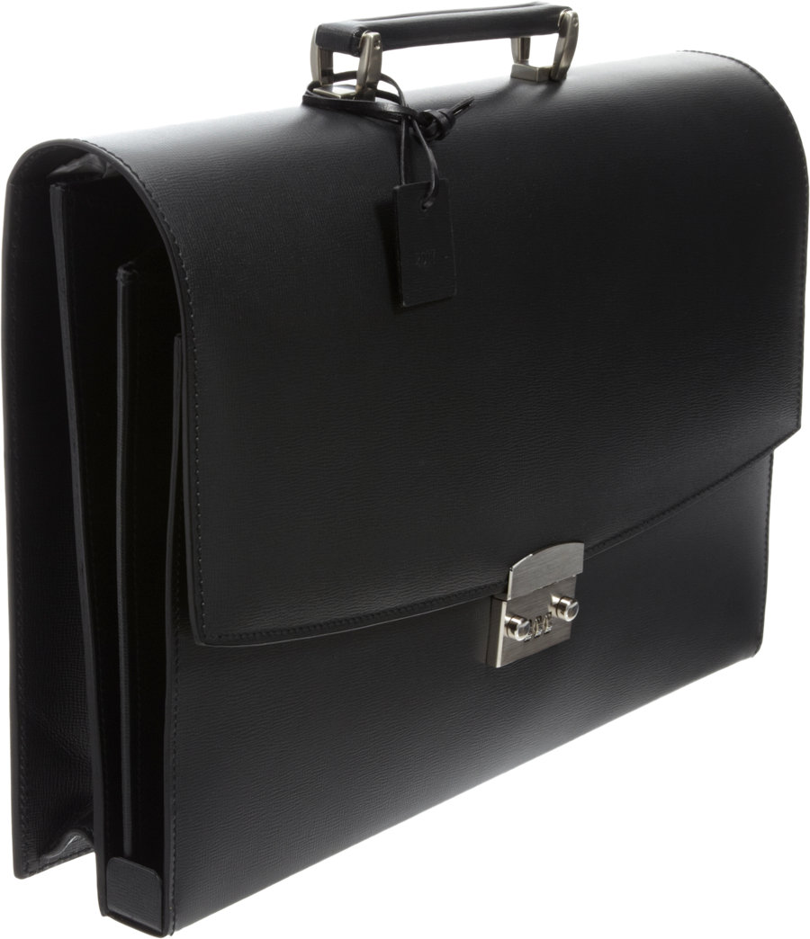 Barneys new york Combination Lock Briefcase in Black Lyst