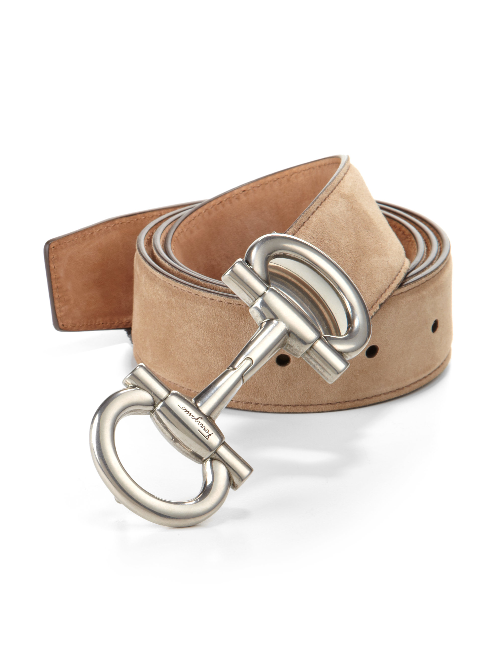 ferragamo suede belt