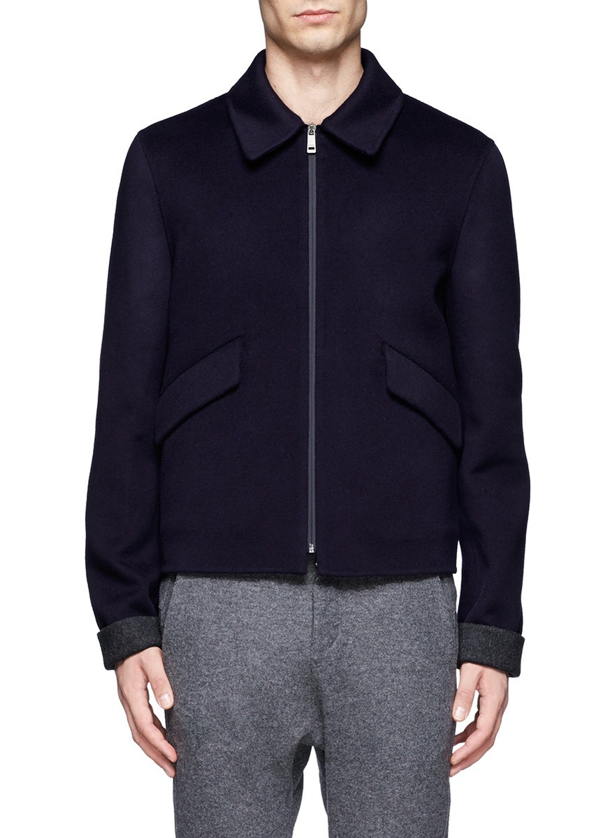 wool zip jacket