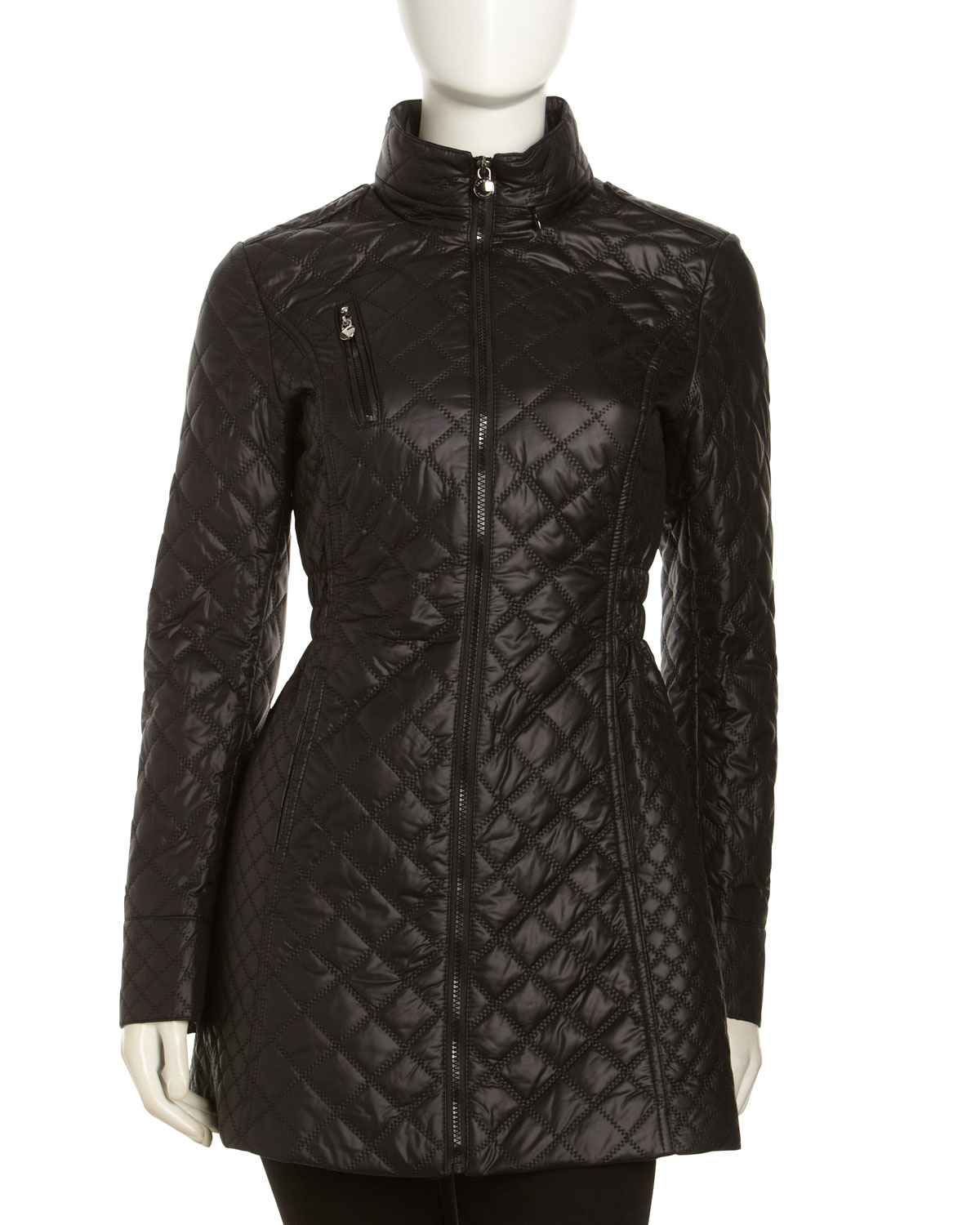 Laundry by Shelli Segal Quilted Packable Jacket Black Lyst