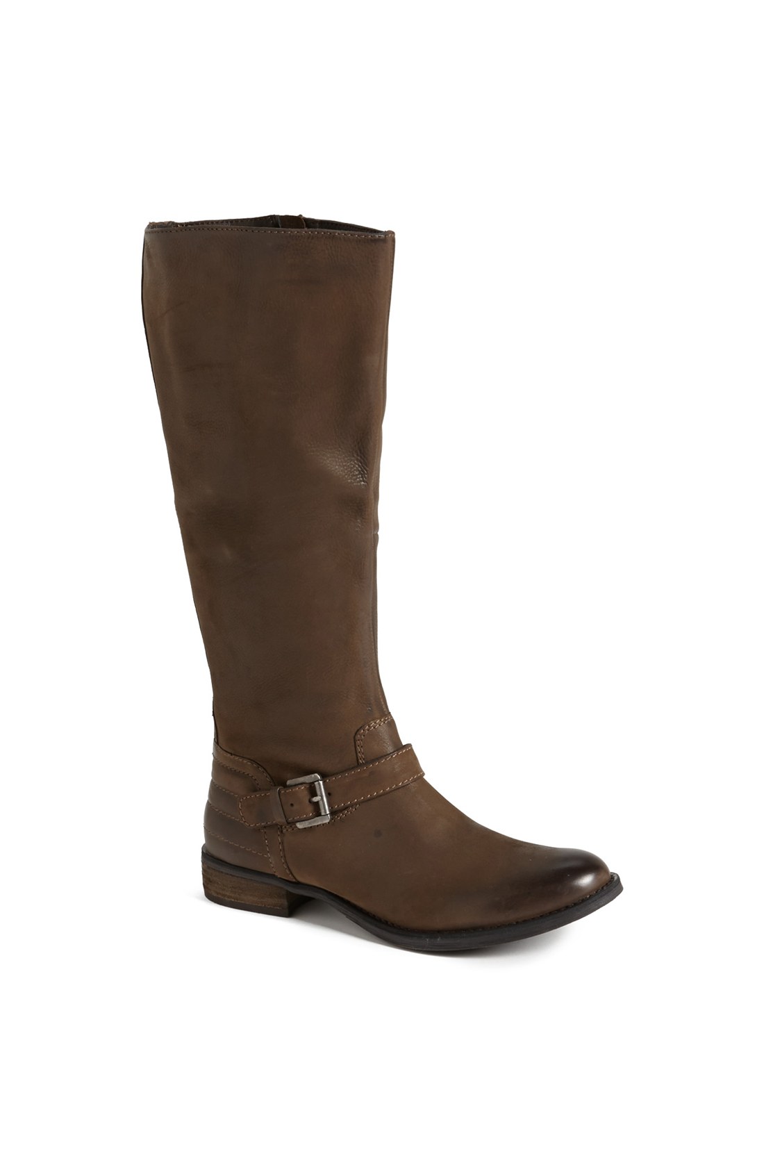 Steve madden Saretoga Leather Moto Boot in Brown (Taupe