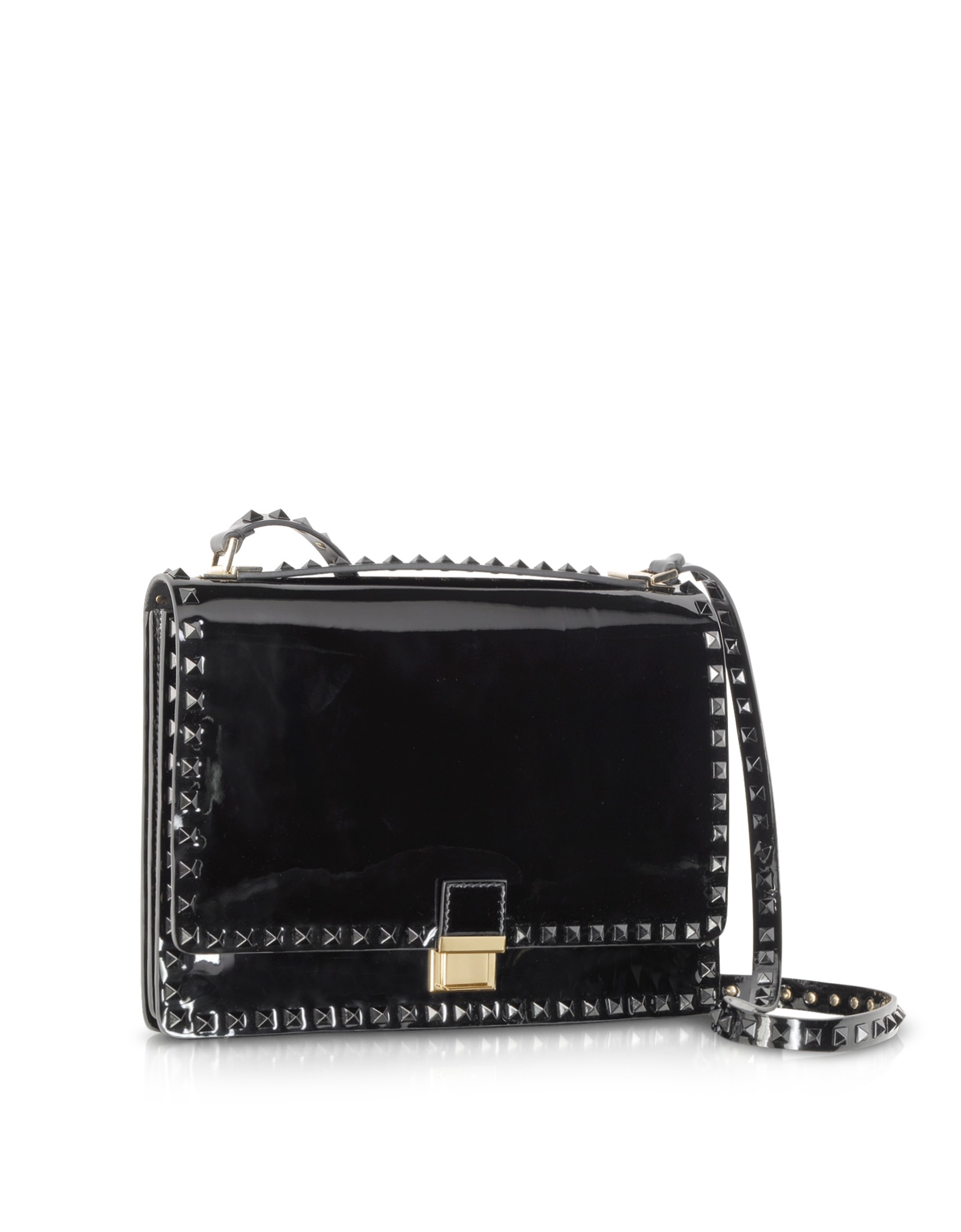 black patent valentino bag