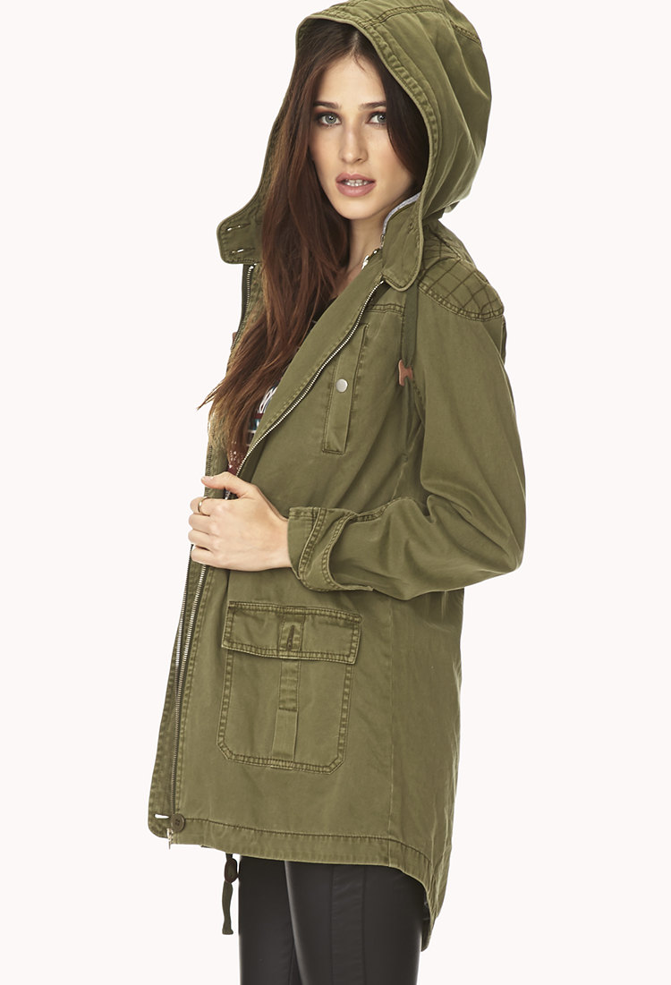 Forever 21 outlet green coat