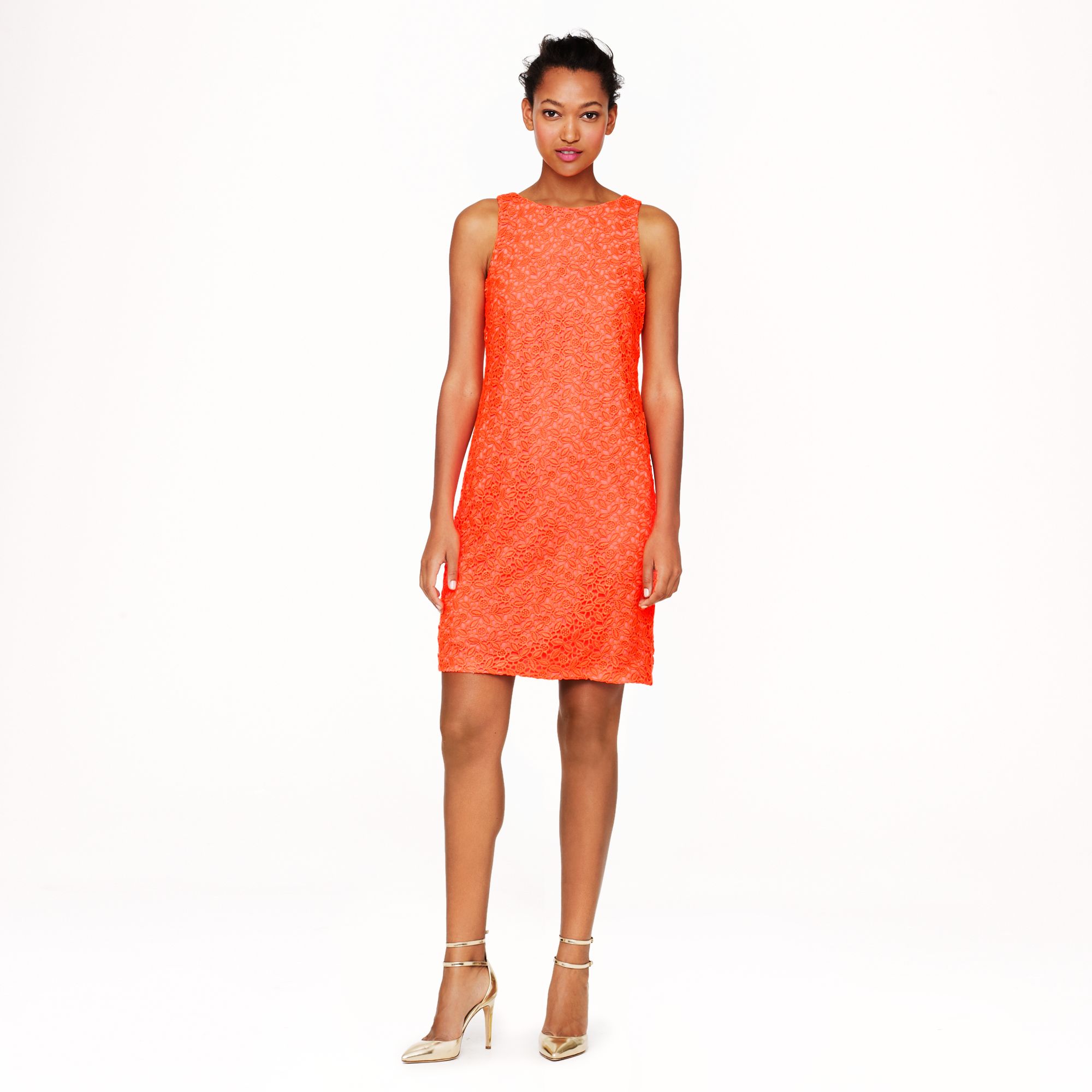 neon shift dress