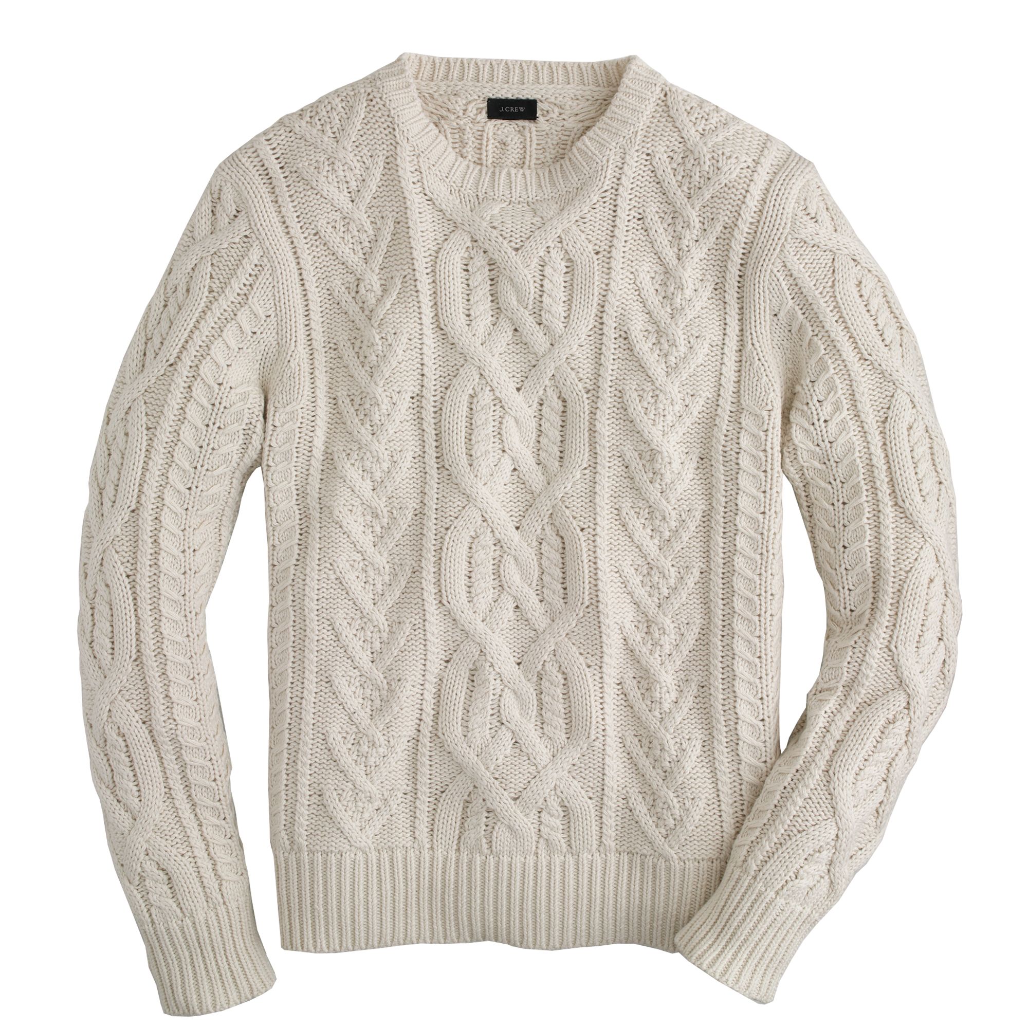 white cotton sweater