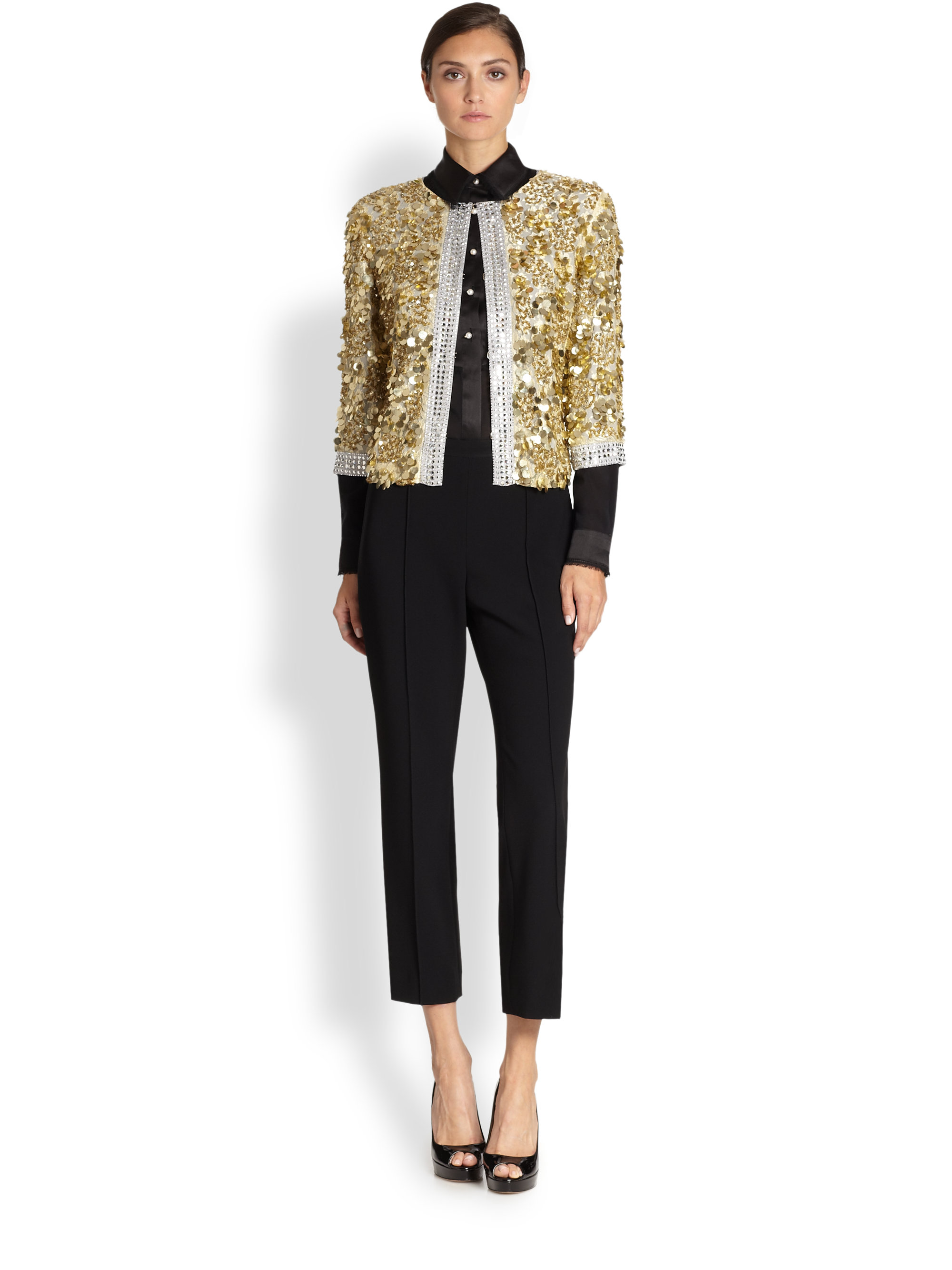 gold beaded jacket