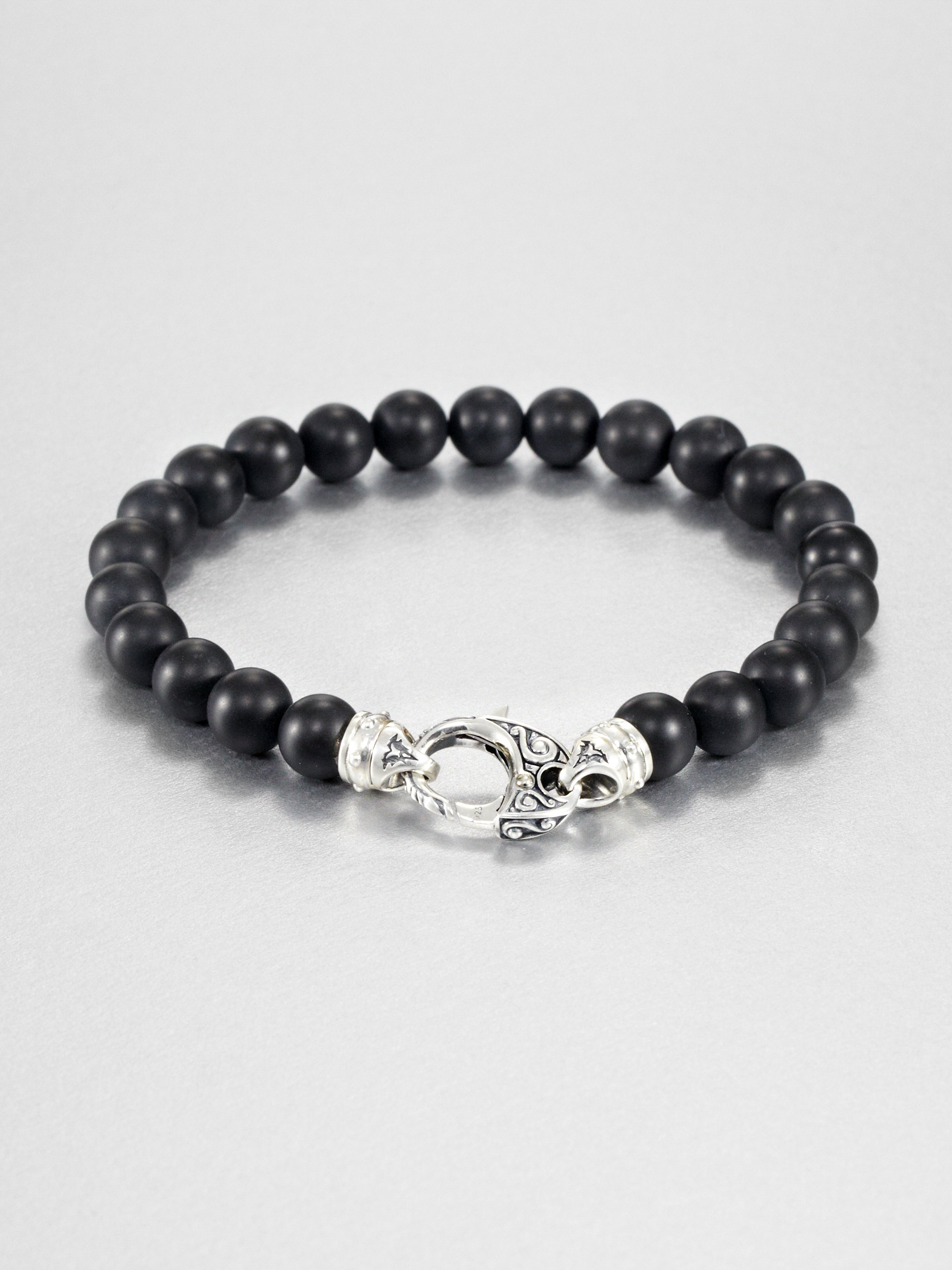 Lyst Stephen Webster Malachite Beaded Bracelet In Black For Men Gallery