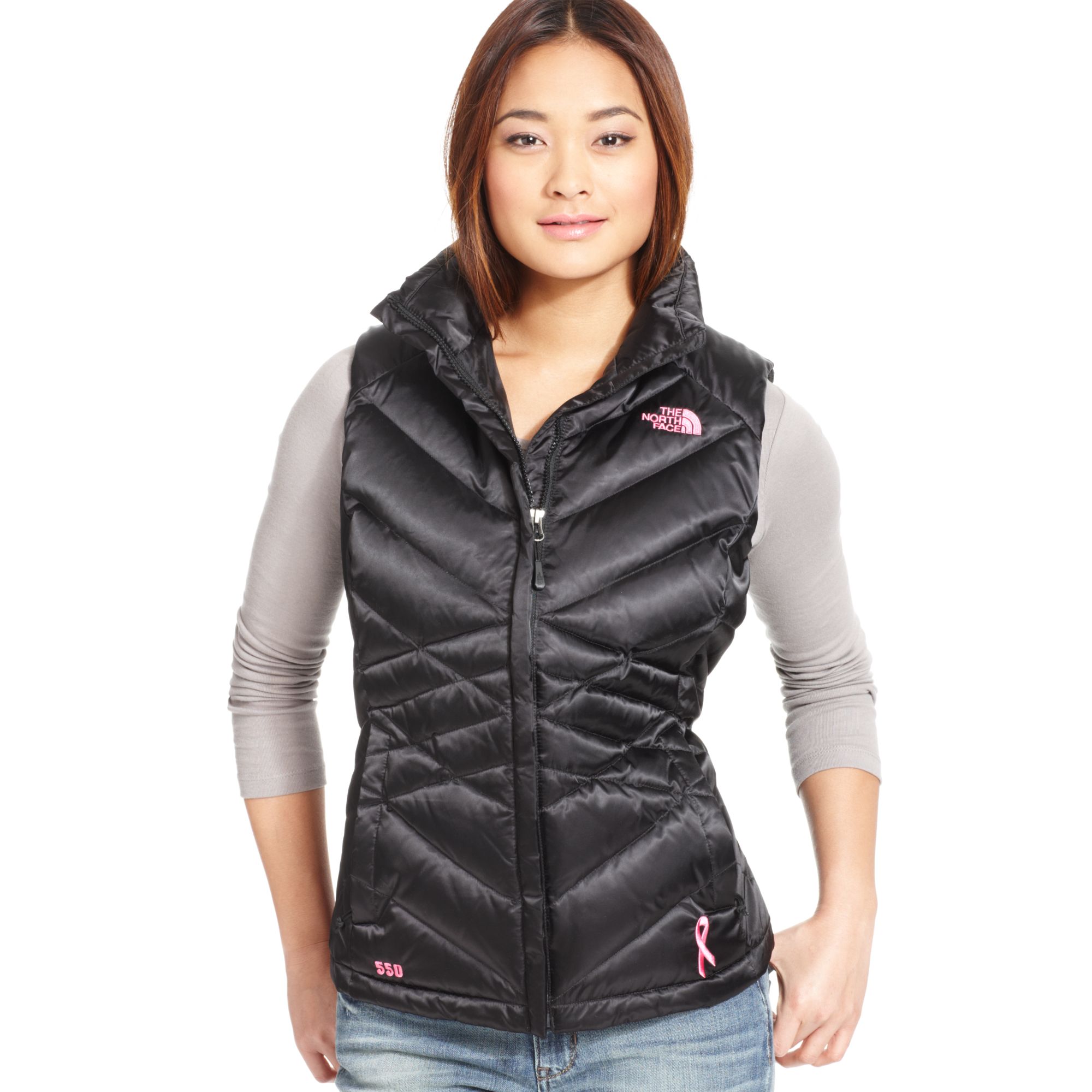 north face quilted vest