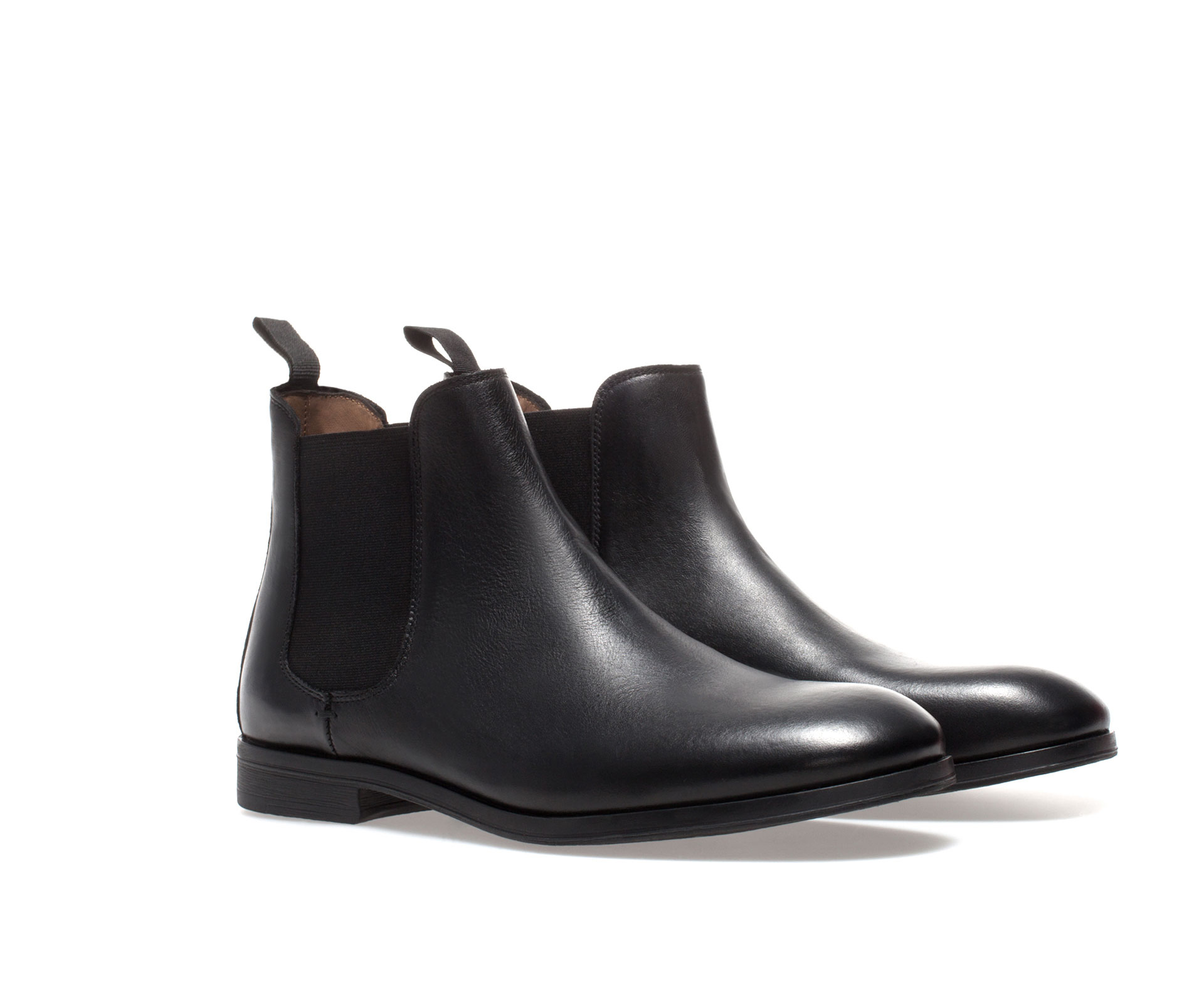 Zara Stretch Ankle Boot in Black for Men | Lyst