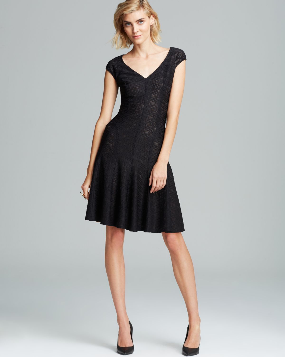 anne klein fit and flare dress