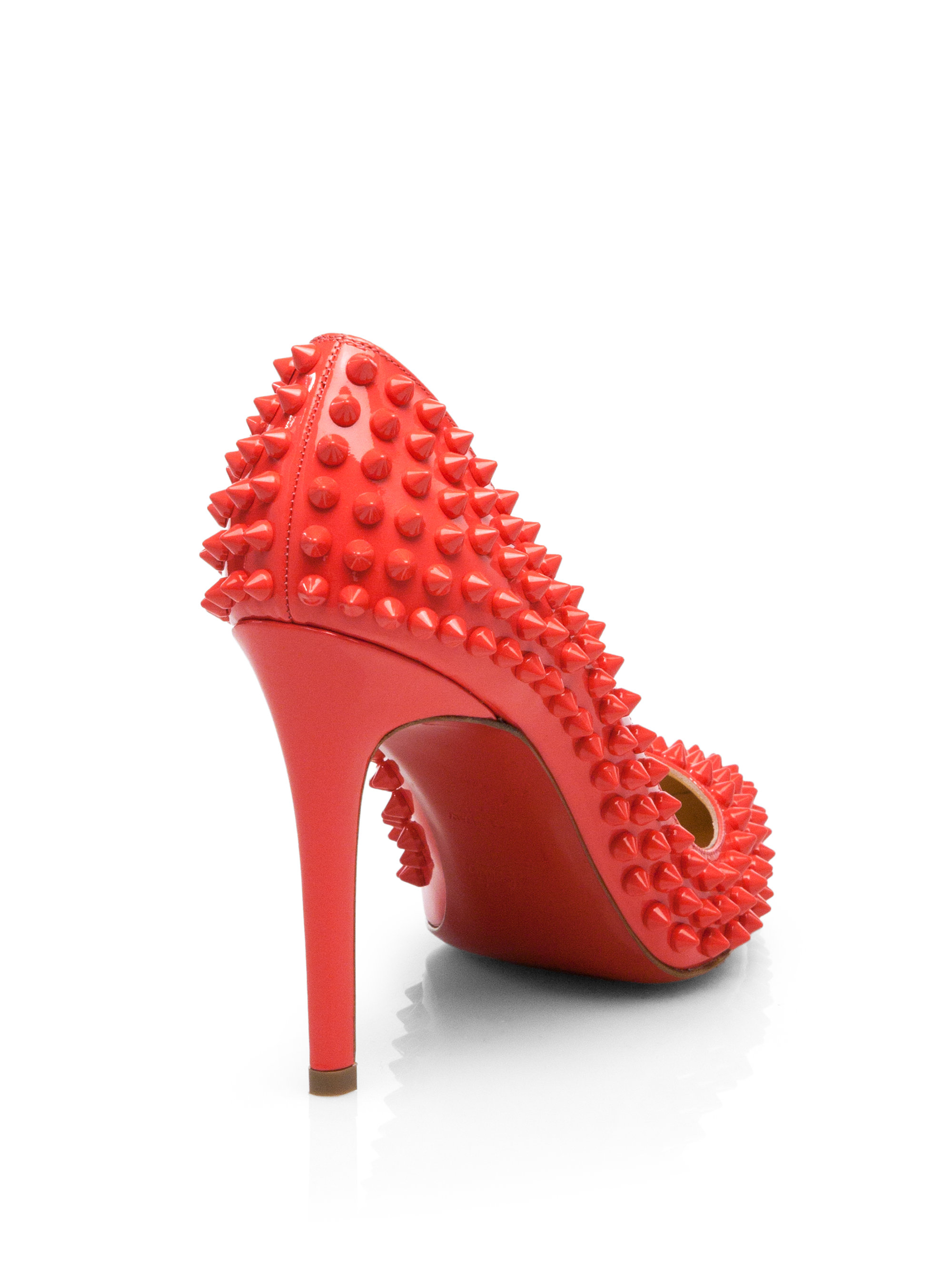 christian louboutin Pigalle pumps Red and nude patent leather ...