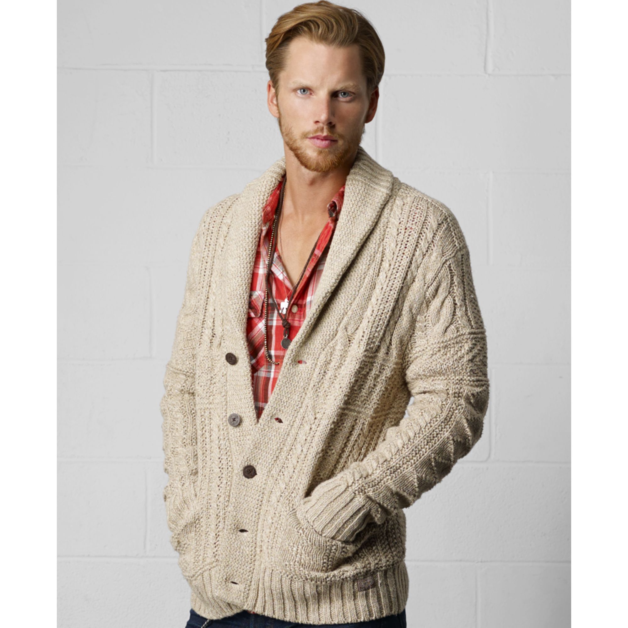 ralph lauren chunky cardigan