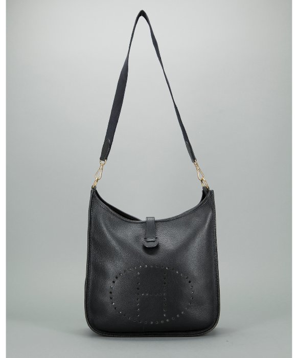 Herms Black Swift Leather Evelyne I GM Crossbody Bag in Black | Lyst  