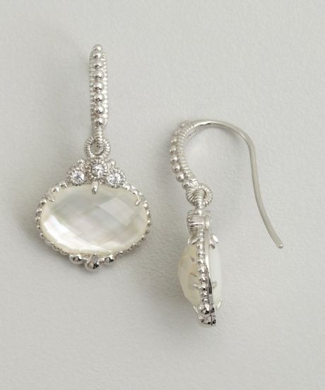 Judith Ripka Mother Of Pearl And Silver Drop Earrings in Silver (pearl ...