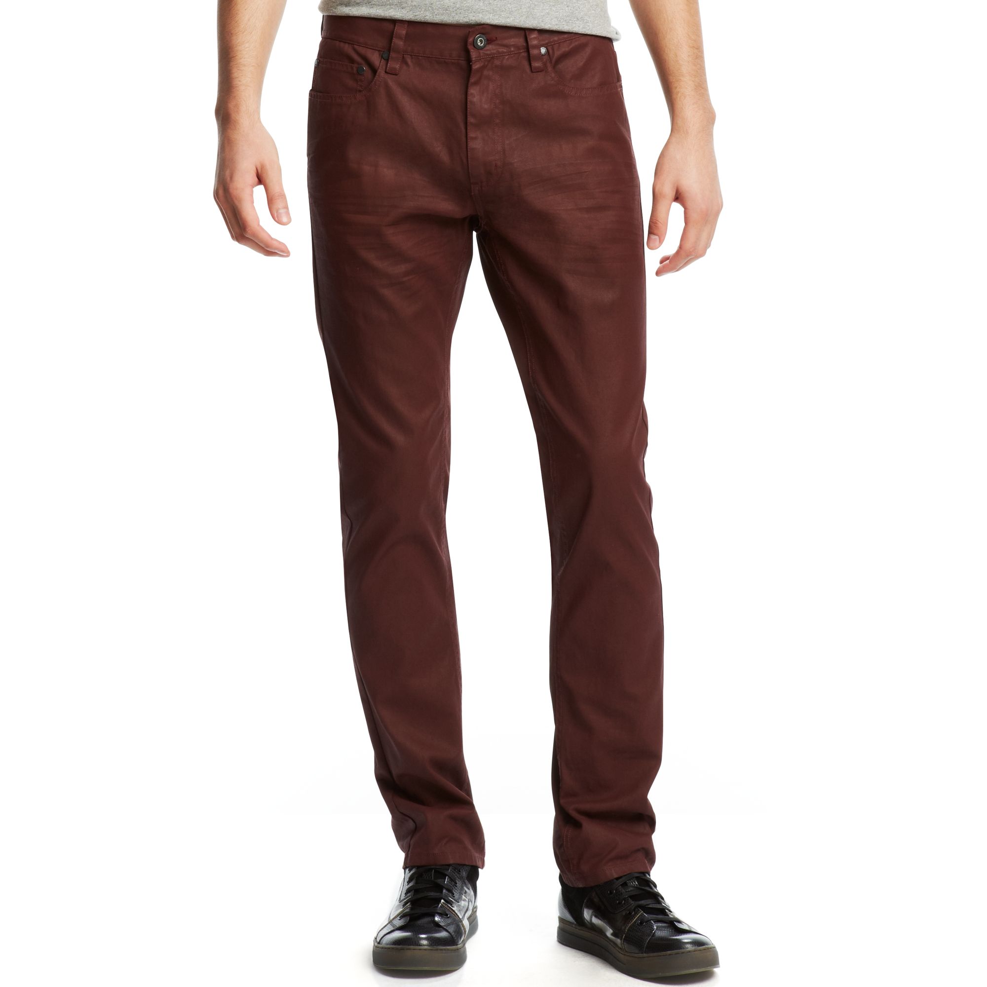 Kenneth Cole Reaction Five Pocket Pants in Red for Men - Lyst