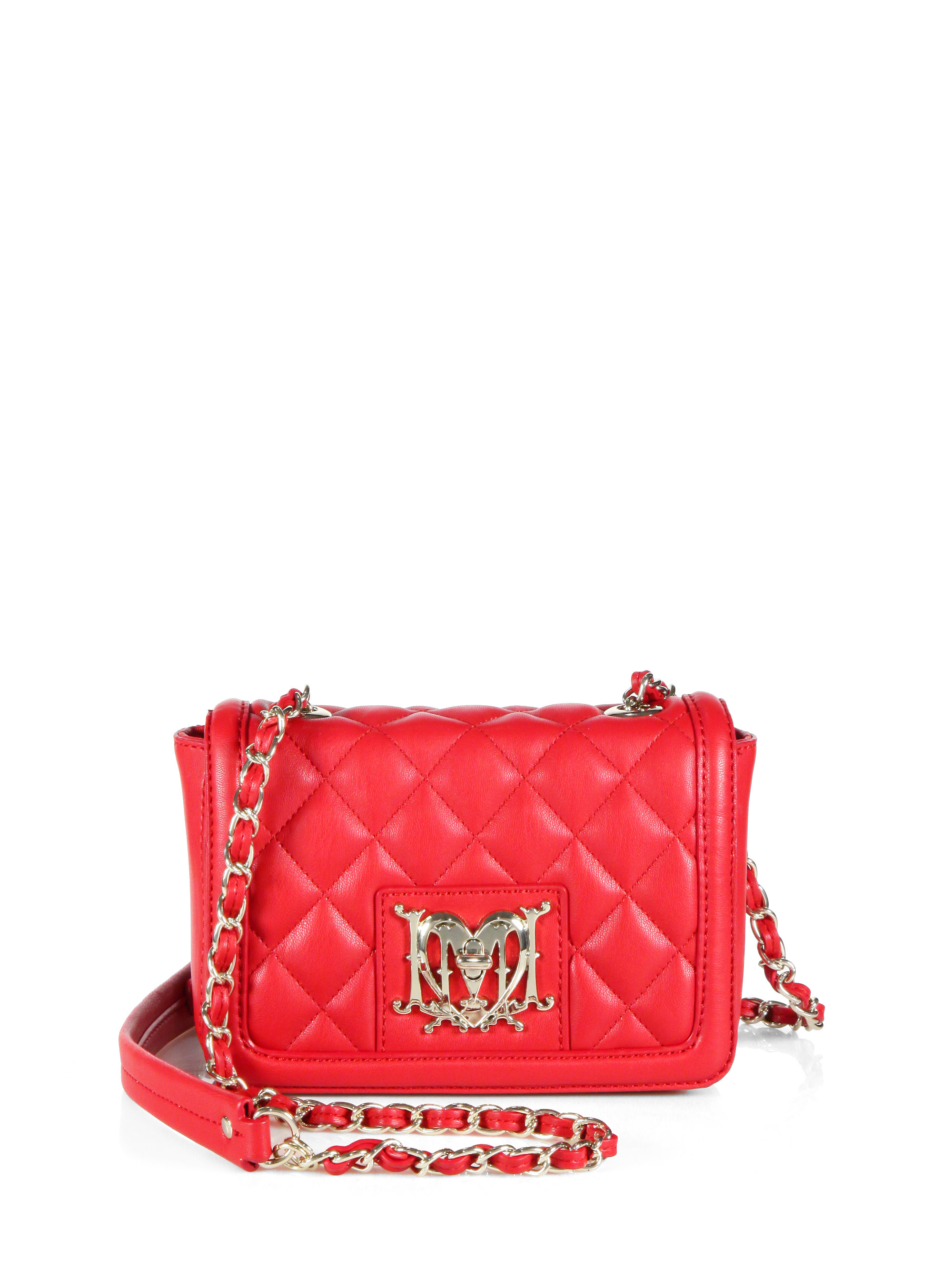 Love Moschino Quilted Small Crossbody Bag in Red Lyst