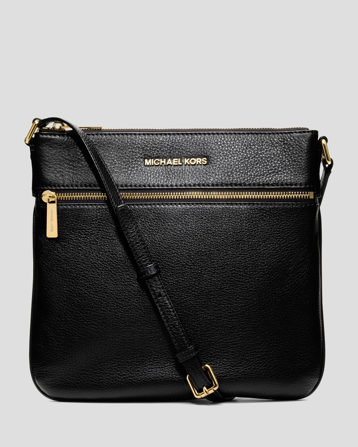 Michael michael kors Crossbody Bedford Flat in Black Lyst