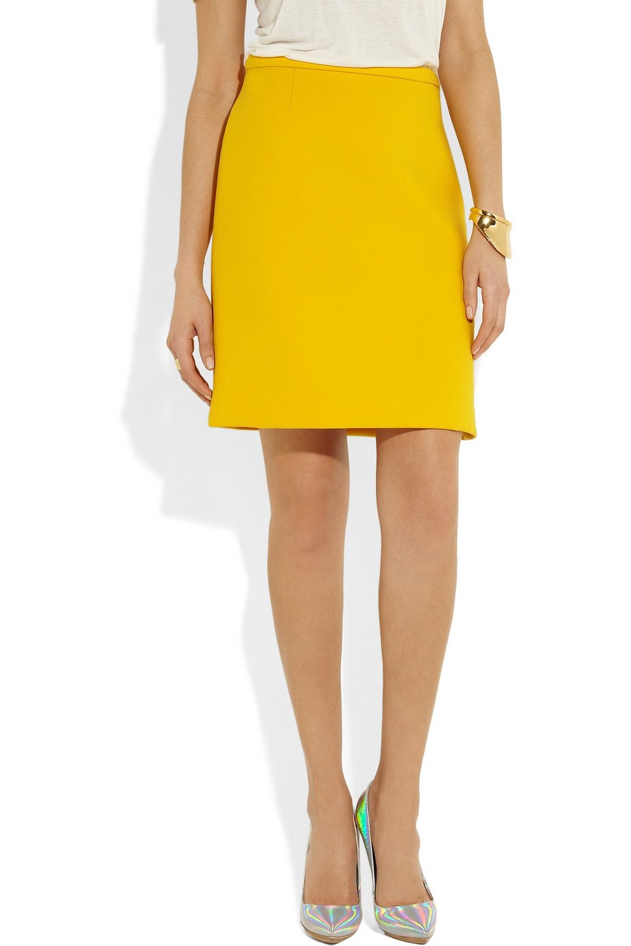 michael kors skirts yellow