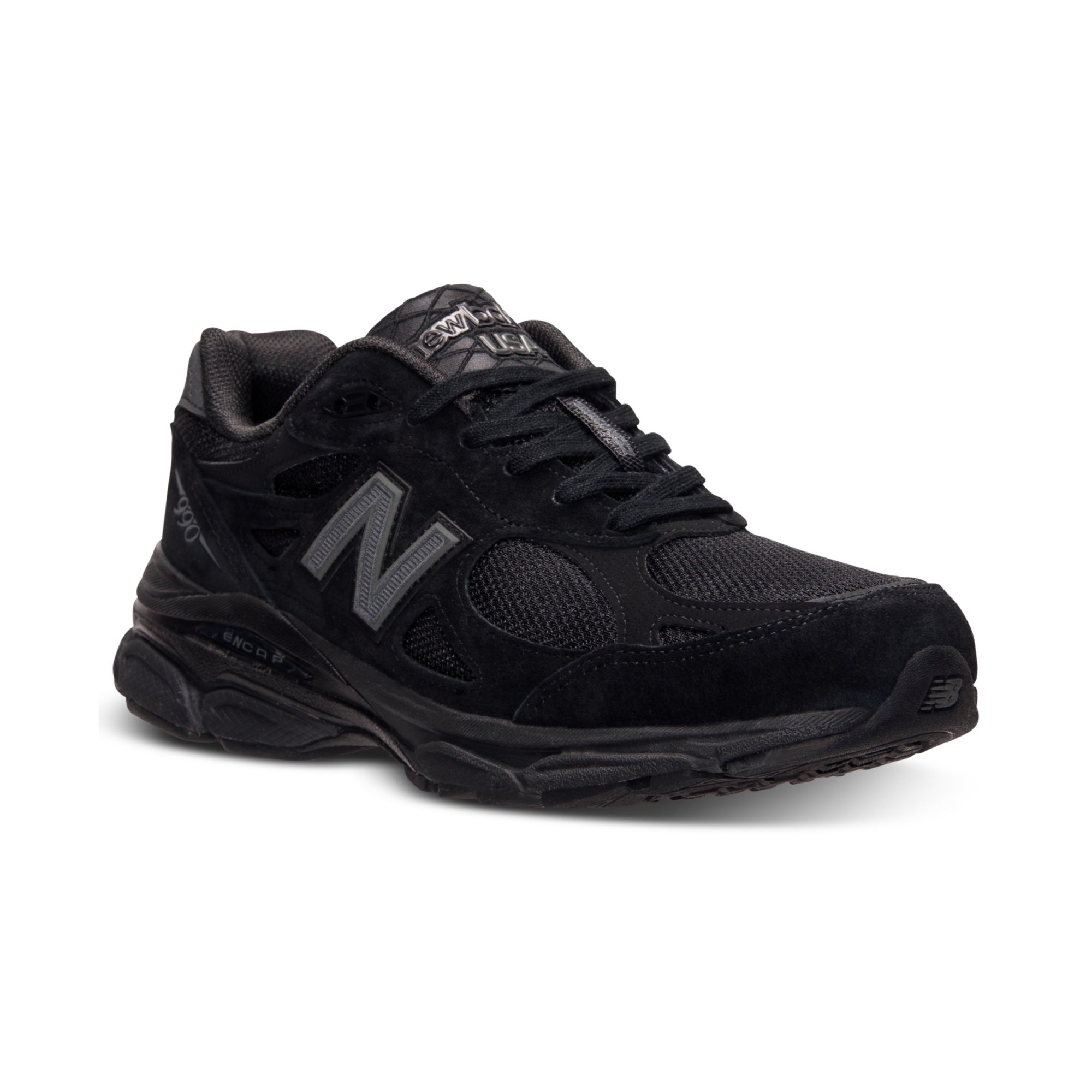 New Balance Mens 990v3 Running Sneakers From Finish Line in Black/Black ( Black) for Men | Lyst