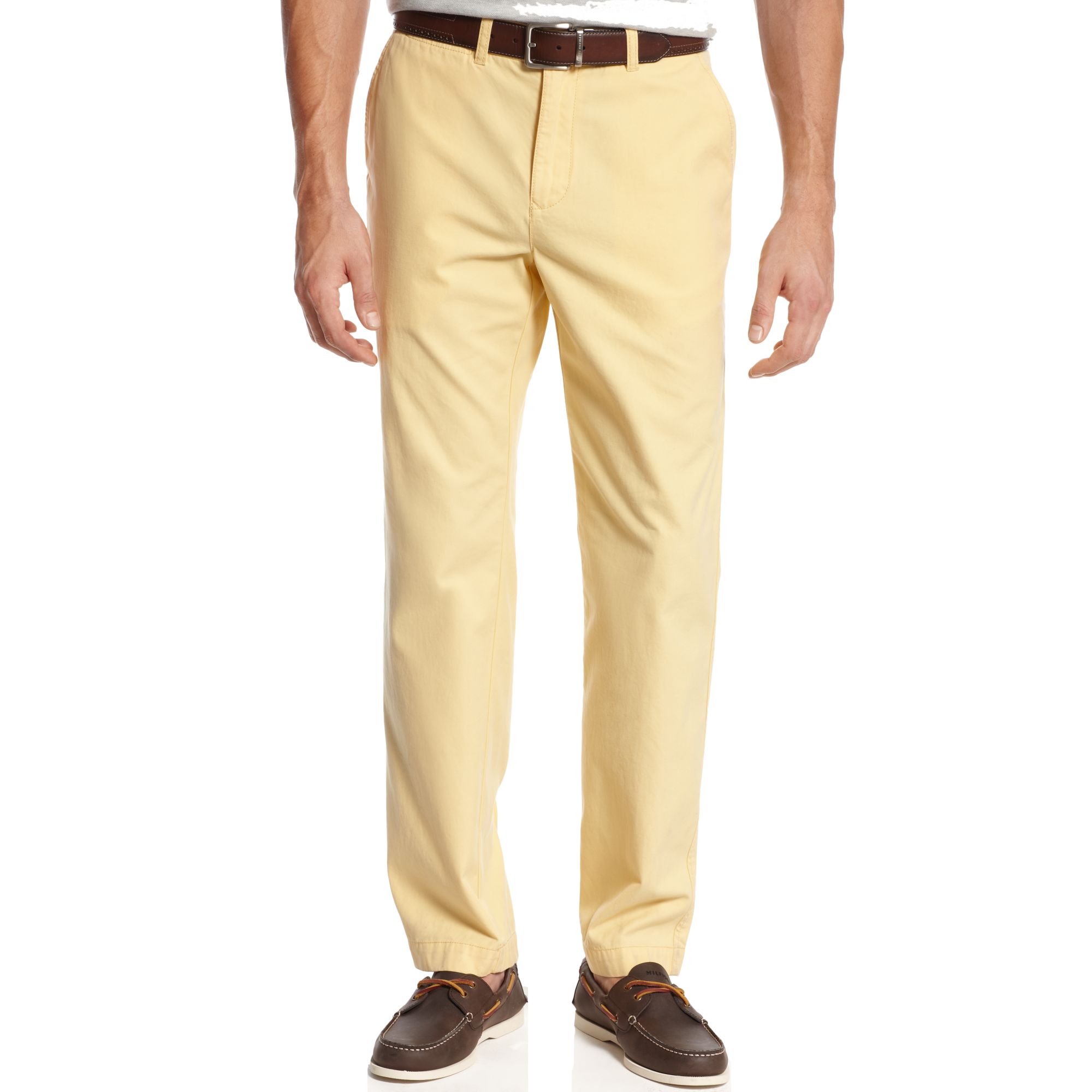 Lyst - Tommy Hilfiger Slim Fit Graduate Chino Pants in Natural for Men
