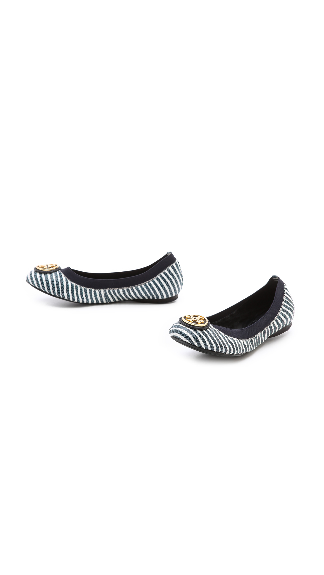 tory burch flats elastic