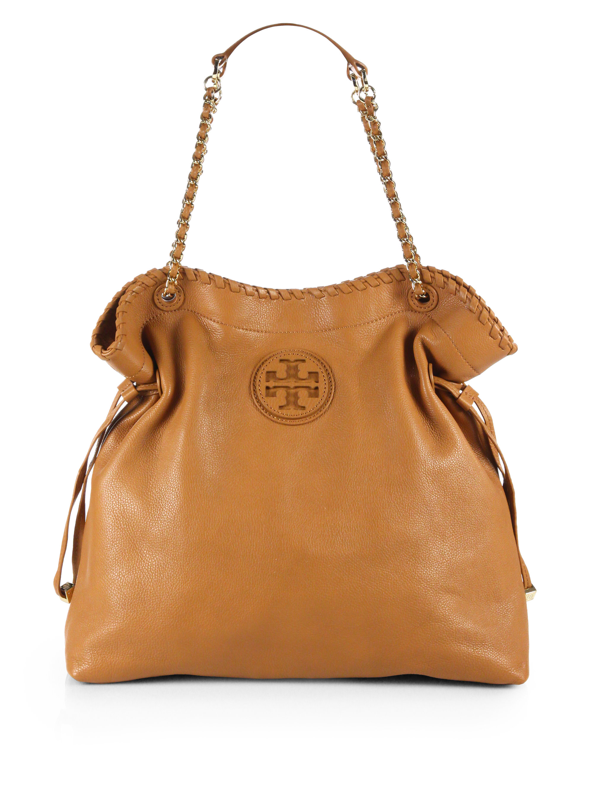 Tory Burch Marion Slouchy Tote in Brown | Lyst