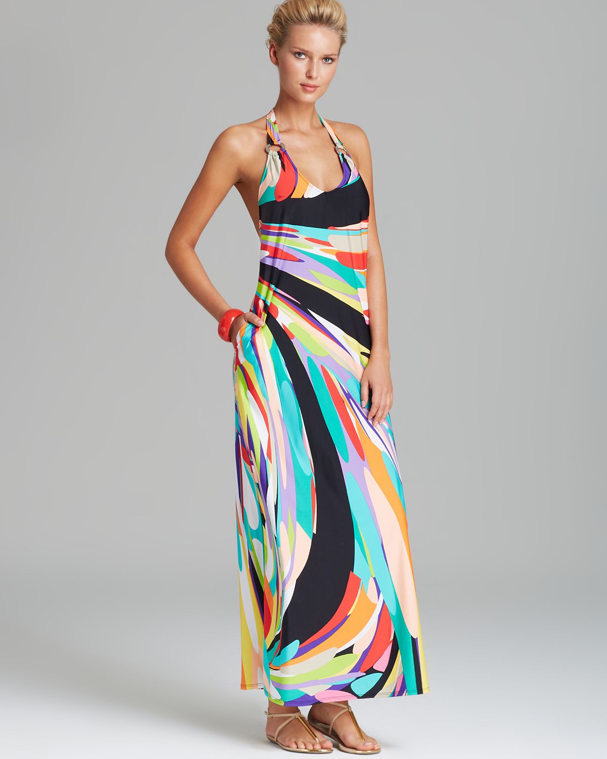 maxi swim dress