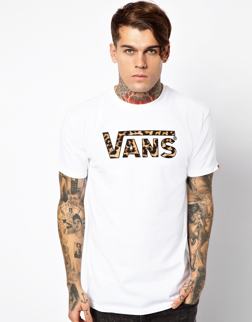 vans printed t shirt