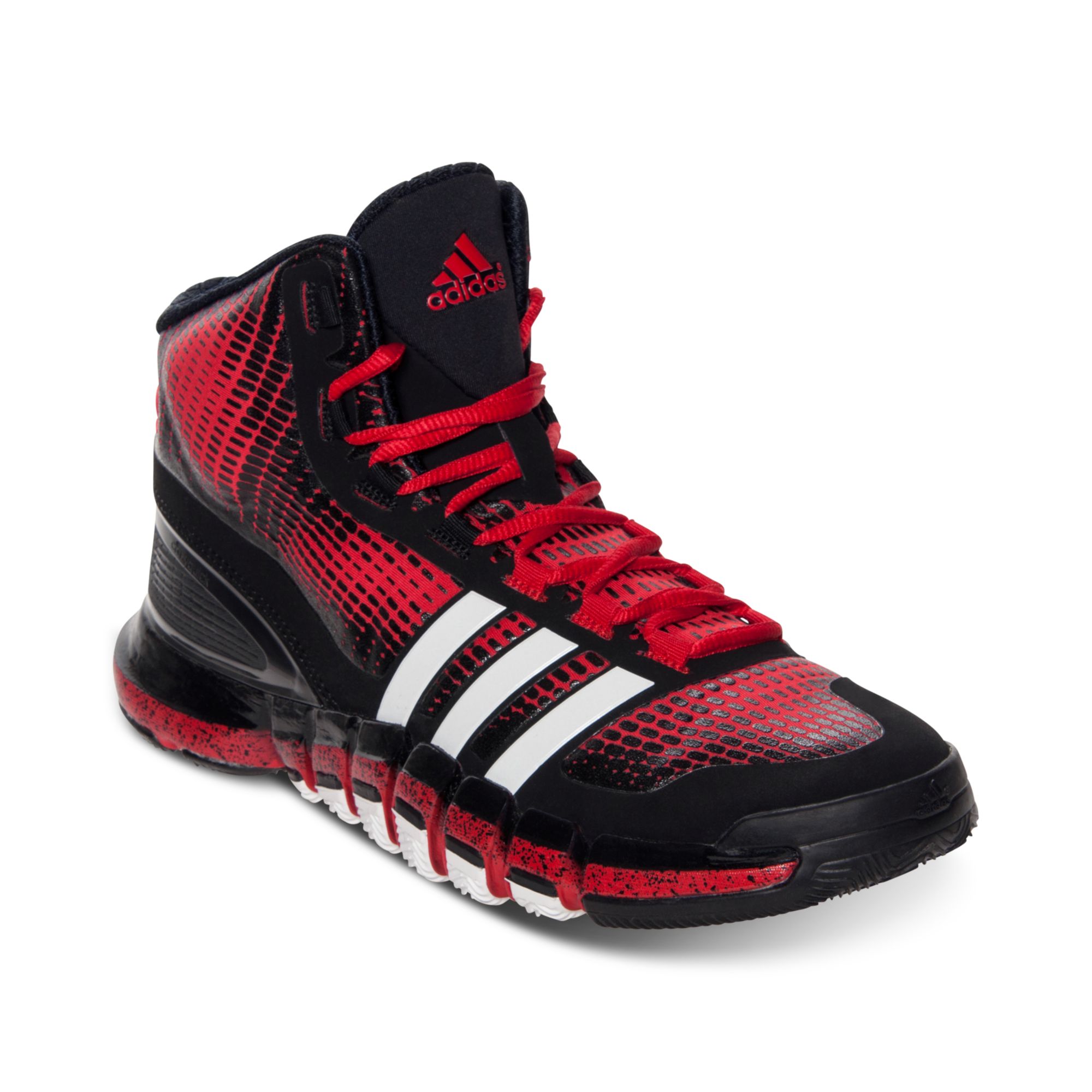 Adidas Mens Crazy Quick Basketball Sneakers From Finish Line In Red For