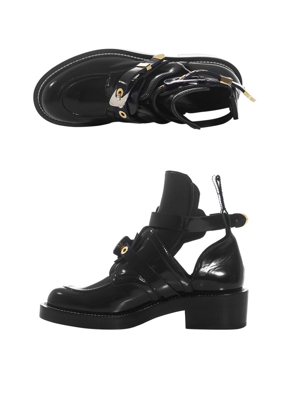 balenciaga black ceinture boots