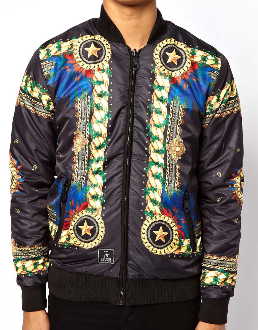 criminal damage bomber jacket