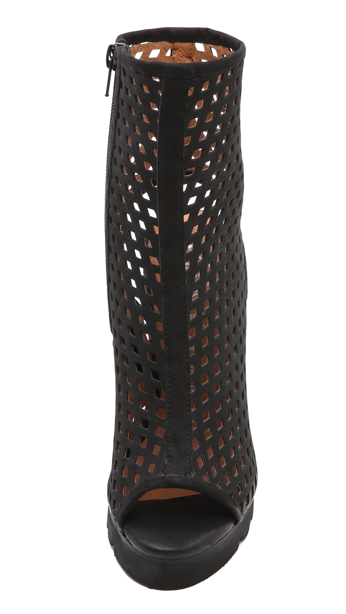 jeffrey campbell perforated booties