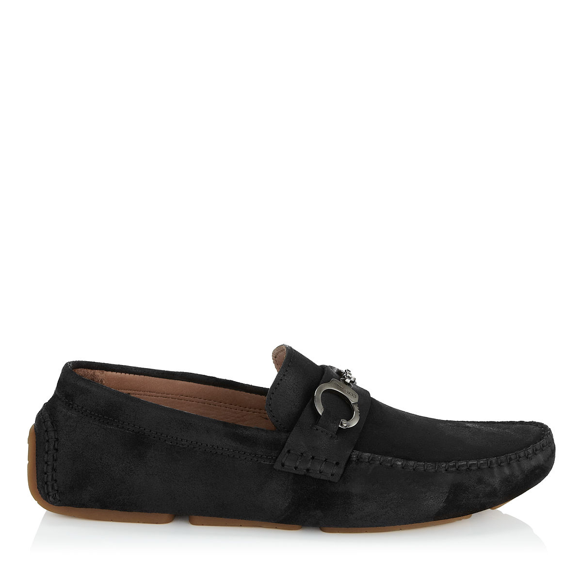 Jimmy Choo Handcuff Leather Loafers in Black for Men Lyst