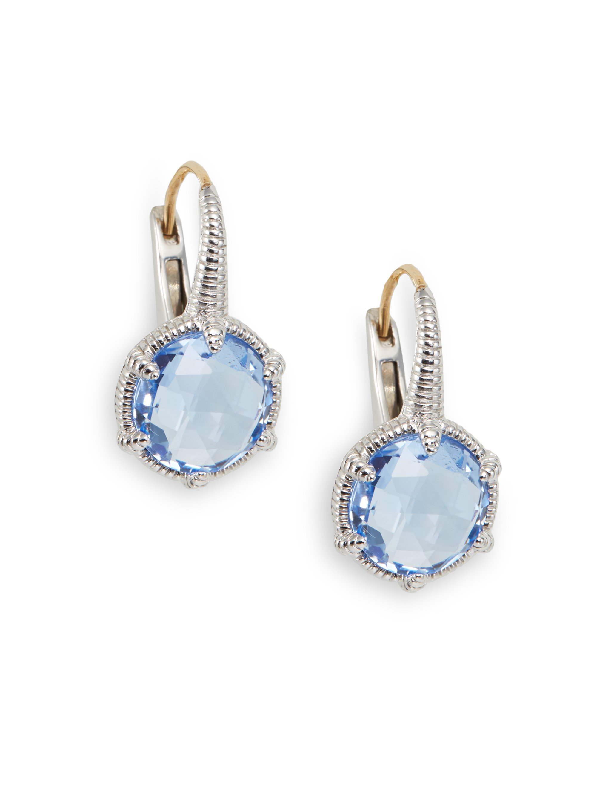 Argent Sterling Simulé Opale Bleu Luxe Climb ramper Earring Jewerly Women