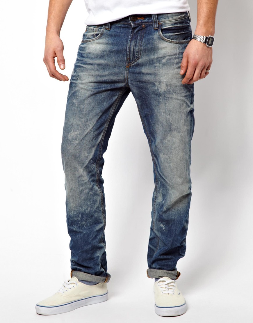 Pull&bear Jeans in Straight Fit in Blue for Men | Lyst