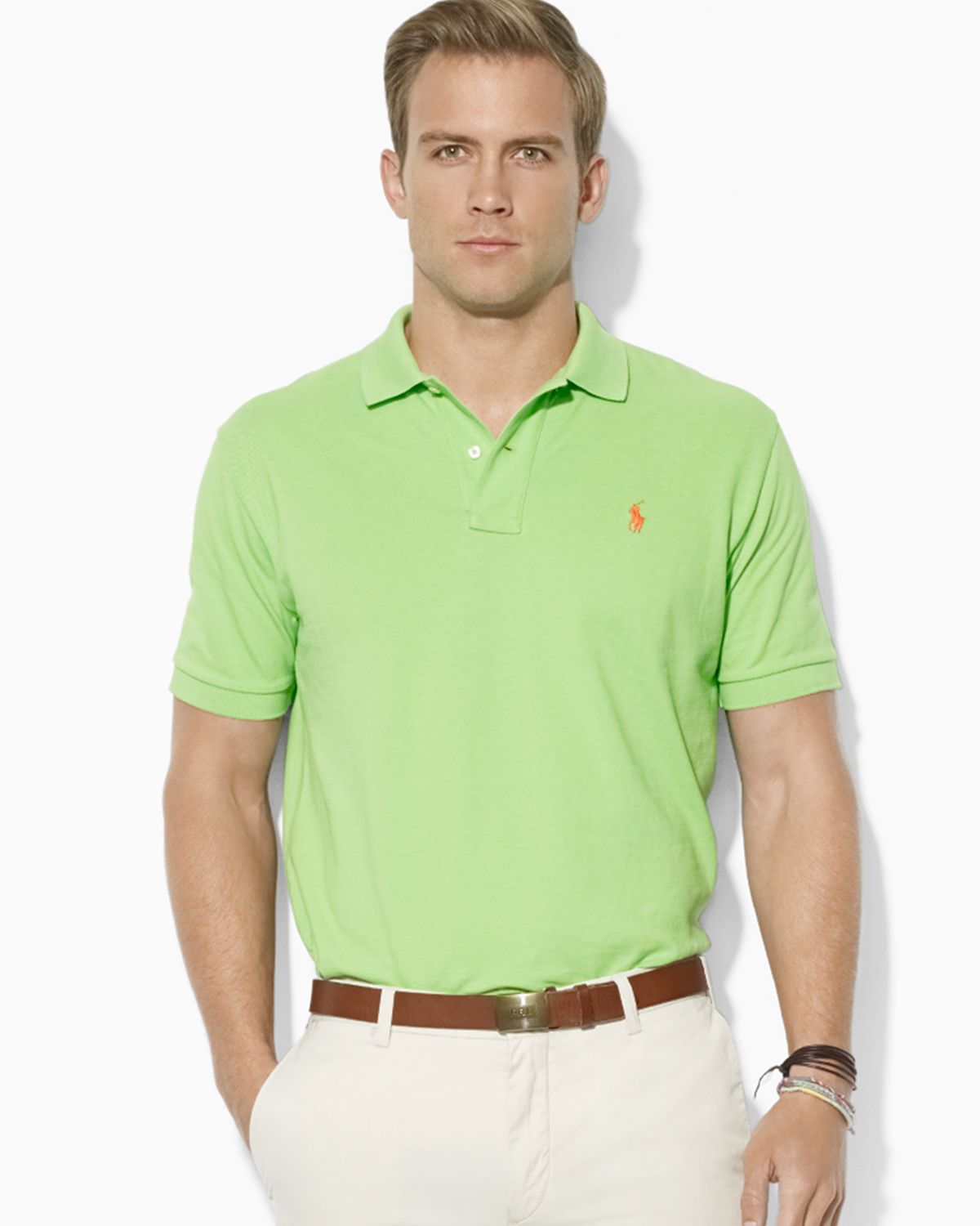 Pink And Green Ralph Lauren Polo Shirt - Prism Contractors & Engineers