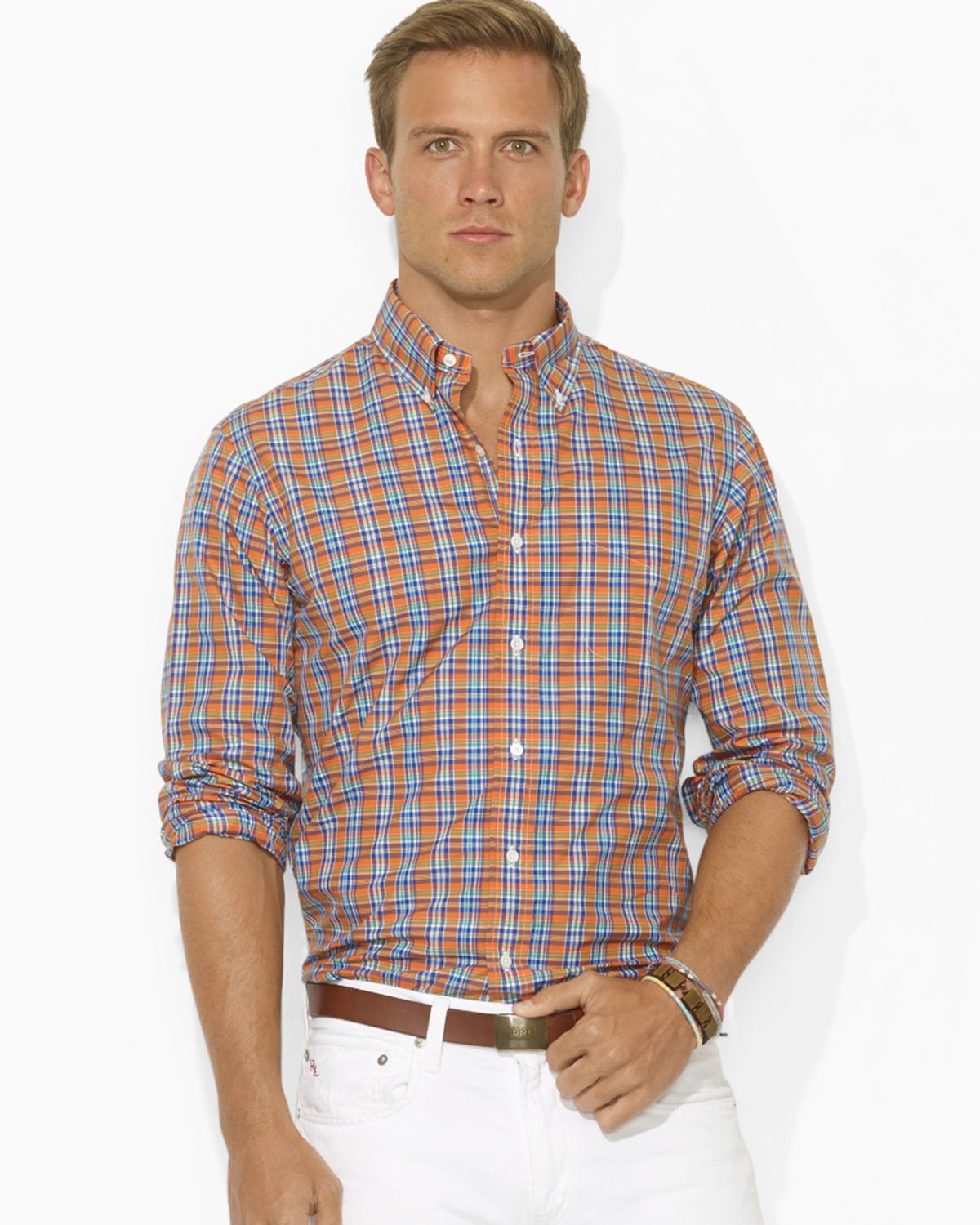 ralph lauren button down mens