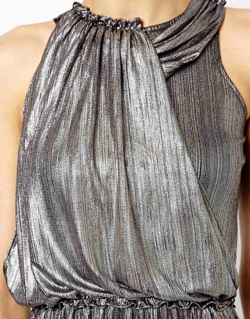 river island pleated maxi dress