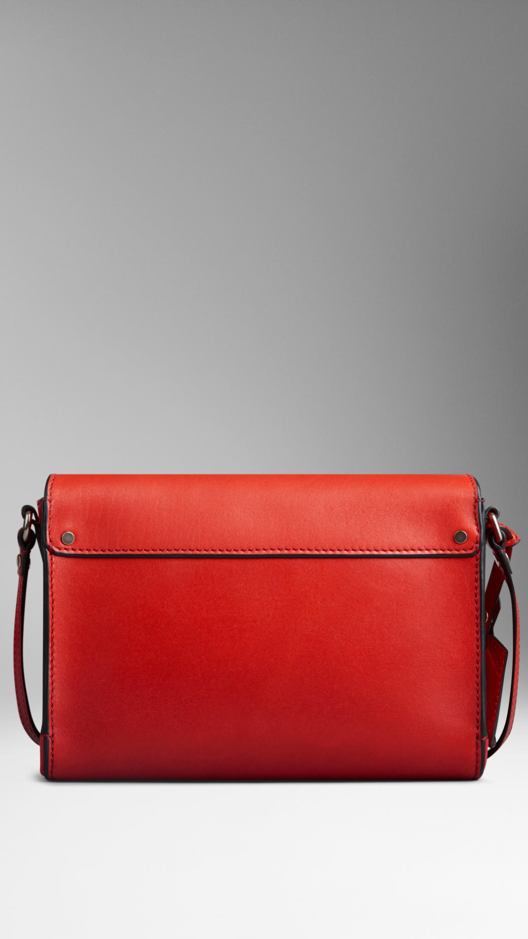 Lyst Burberry Flat Stud Detail Crossbody Bag in Red