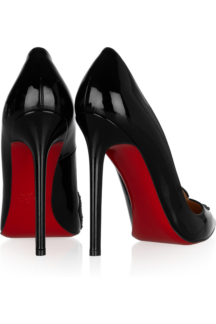 Christian Louboutin Sex 120 Patent-Leather Pumps in Gray (Black) - Lyst